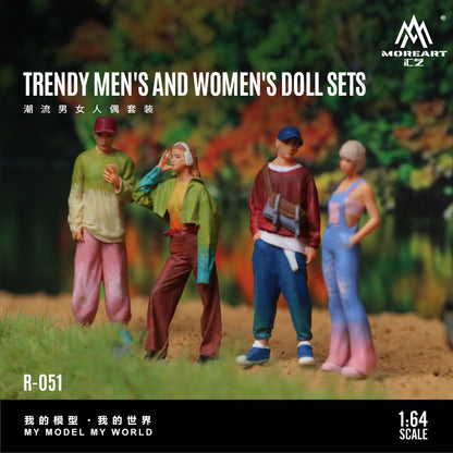 Set de 3 Figuras Trendy Mens and Womens - MoreART (BAJO PEDIDO)