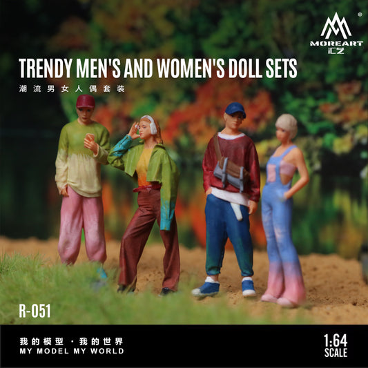 Set de 3 Figuras Trendy Mens and Womens - MoreART (BAJO PEDIDO)