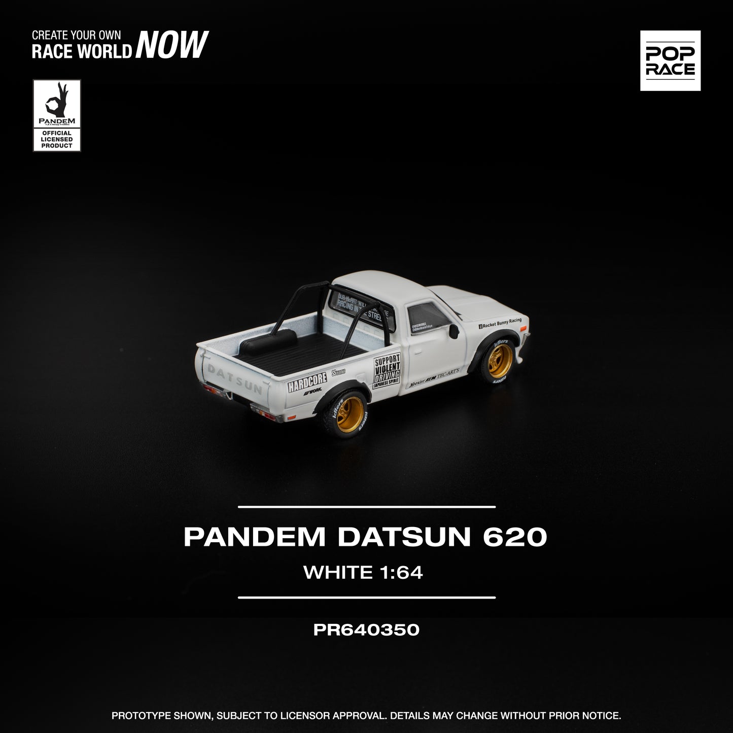 Datsun 620 White -Pop Race (PRE ORDEN)