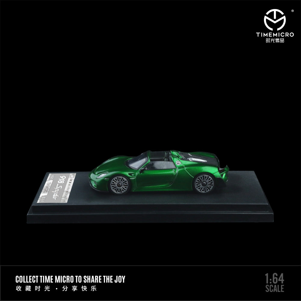 Porsche 918 Spyder Metal Green - Time Micro (POR PEDIDO)