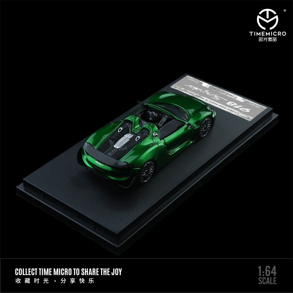 Porsche 918 Spyder Metal Green - Time Micro (POR PEDIDO)