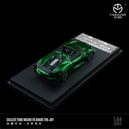 Porsche 918 Spyder Metal Green - Time Micro (POR PEDIDO)