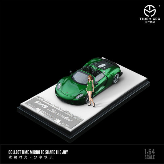 Porsche 918 Spyder Metal Green - Time Micro (POR PEDIDO)