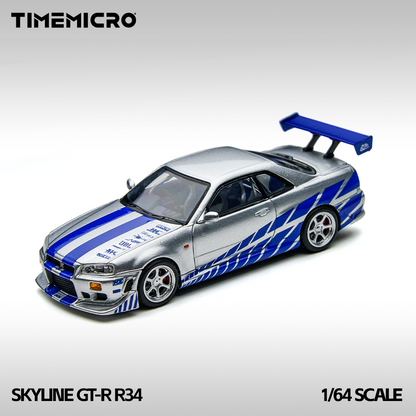 Nissan Skyline R34 Rápido y Furioso - Time Micro (POR PEDIDO)