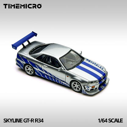 Nissan Skyline R34 Rápido y Furioso - Time Micro (POR PEDIDO)