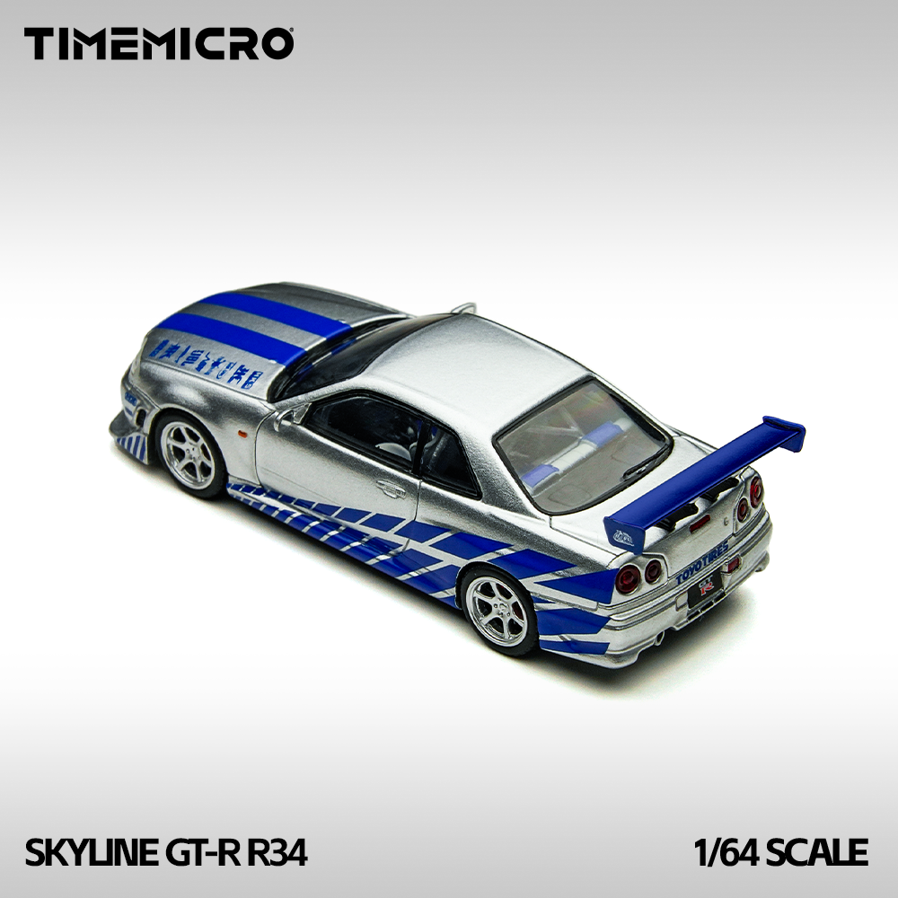 Nissan Skyline R34 Rápido y Furioso - Time Micro (POR PEDIDO)