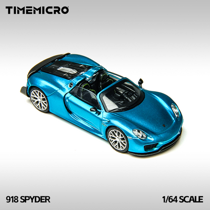 Porsche 918 Spyder Electric Blue - Time Micro (POR PEDIDO)