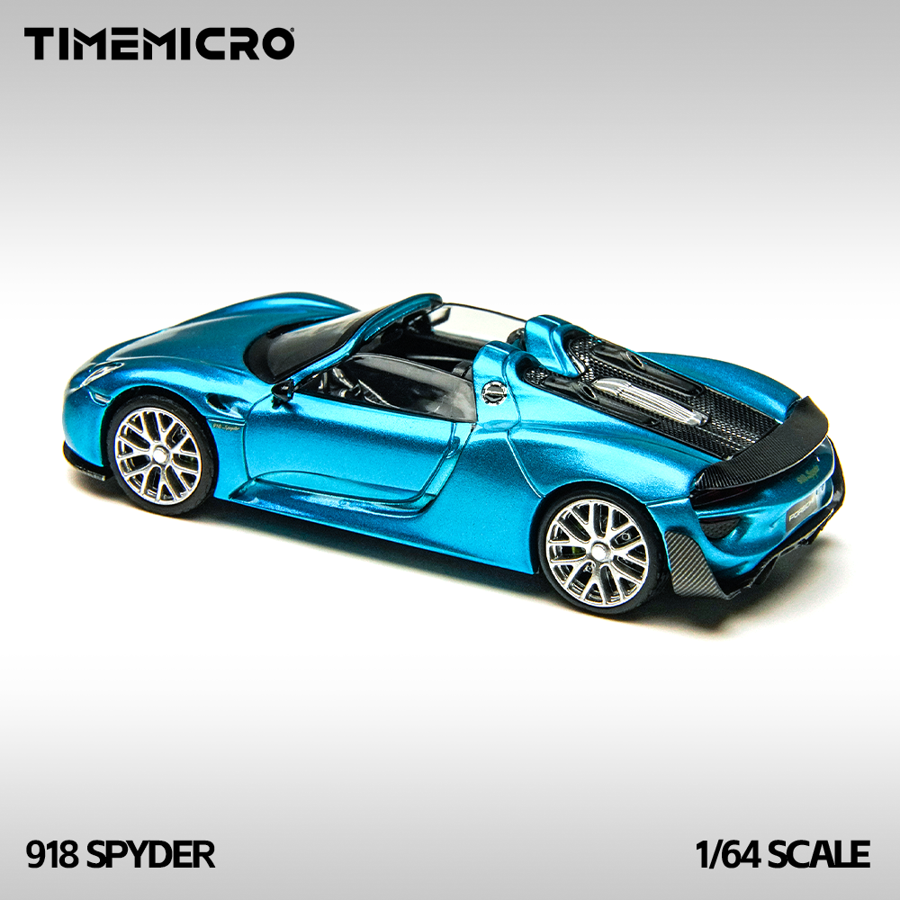 Porsche 918 Spyder Electric Blue - Time Micro (POR PEDIDO)