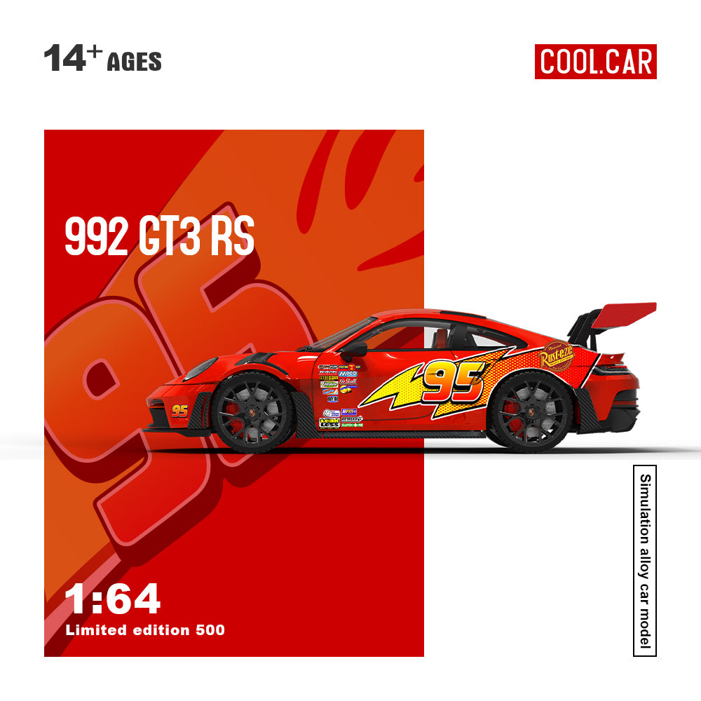 Porsche 992 GT3 RS Cars Rayo McQueen  - Cool Car (POR PEDIDO)
