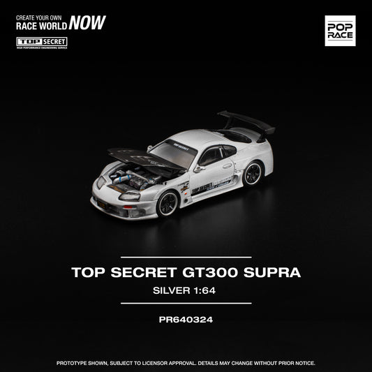 Toyota Top SecretGT300 Silver  - Pop Race (PRE ORDEN)