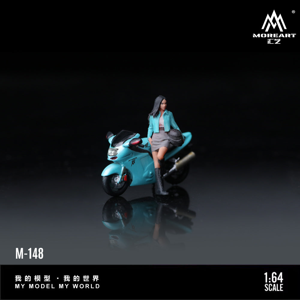 Moto Honda CBR 1100XX Sky Blue Figura - MoreART (BAJO PEDIDO)