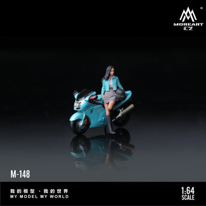 Moto Honda CBR 1100XX Sky Blue Figura - MoreART (BAJO PEDIDO)