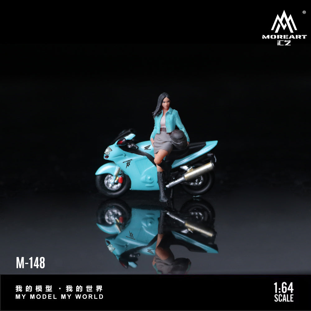 Moto Honda CBR 1100XX Sky Blue Figura - MoreART (BAJO PEDIDO)