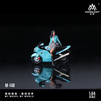 Moto Honda CBR 1100XX Sky Blue Figura - MoreART (BAJO PEDIDO)
