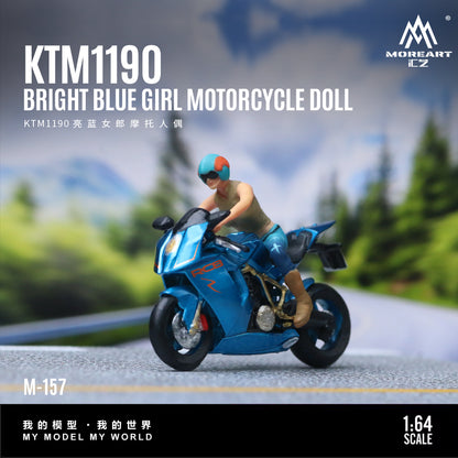 Moto KTM1190 Bright Blue Figura - MoreART (BAJO PEDIDO)