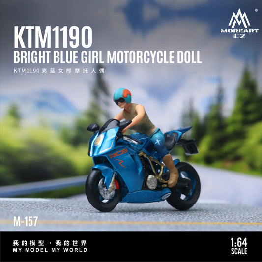 Moto KTM1190 Bright Blue Figura - MoreART (BAJO PEDIDO)