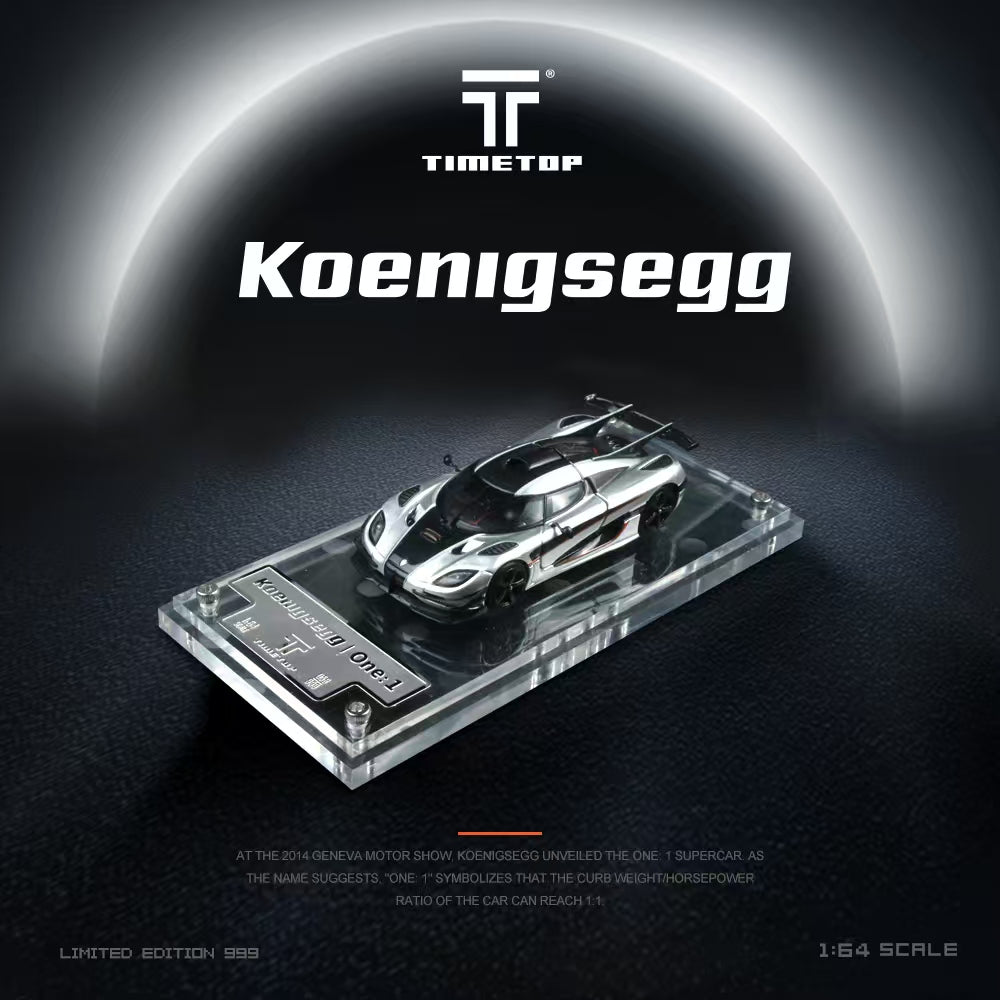 Koenigsegg One  Chrome - Time Top (POR PEDIDO)