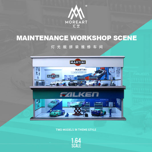 Parqueo Talleres Falken y Martini  Diorama - MoreART (BAJO PEDIDO)