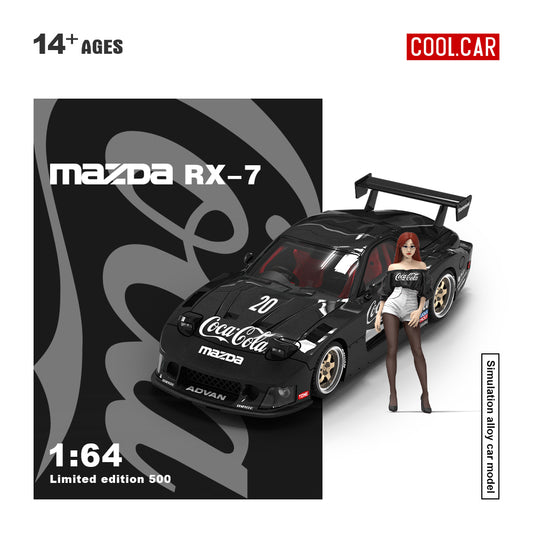 Mazda Miata RX7 Coca Cola Black - Cool Car (POR PEDIDO)