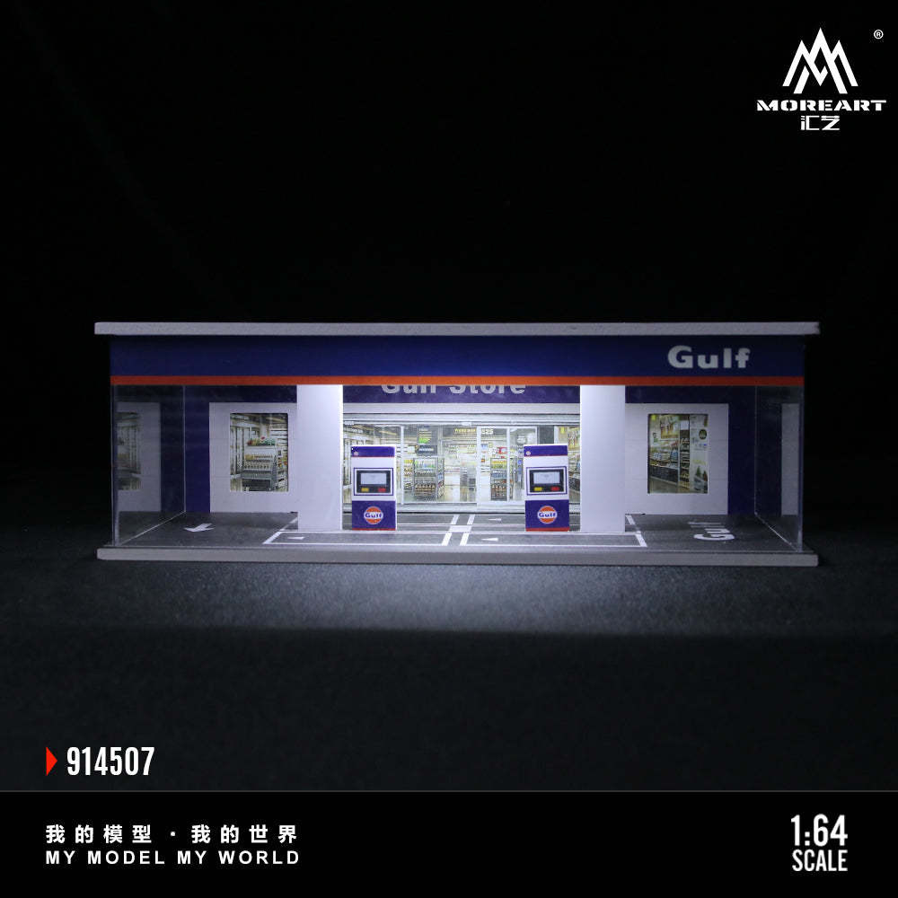 Gasolinera Gulf Diorama - MoreART (BAJO PEDIDO)
