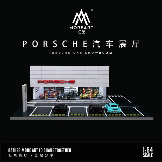 Concesionario Porsche Diorama - MoreART (BAJO PEDIDO)
