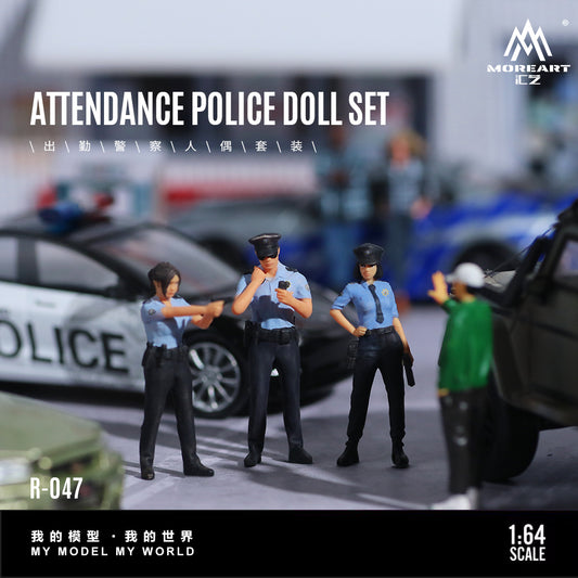 Set de 3 Figuras Policias  - MoreART (BAJO PEDIDO)