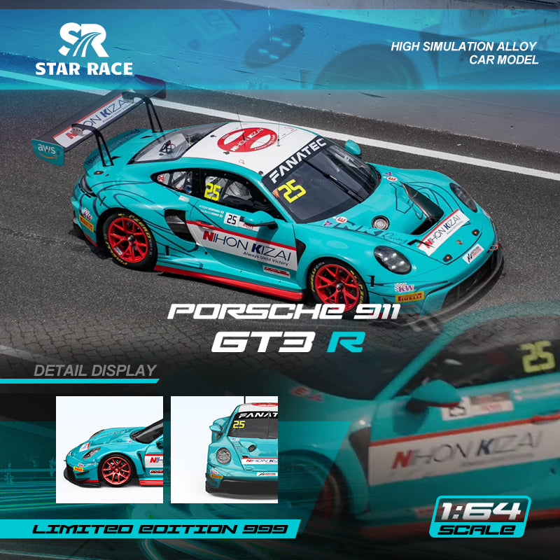Porsche 911 GT3 Light Blue - Star Race (POR PEDIDO)
