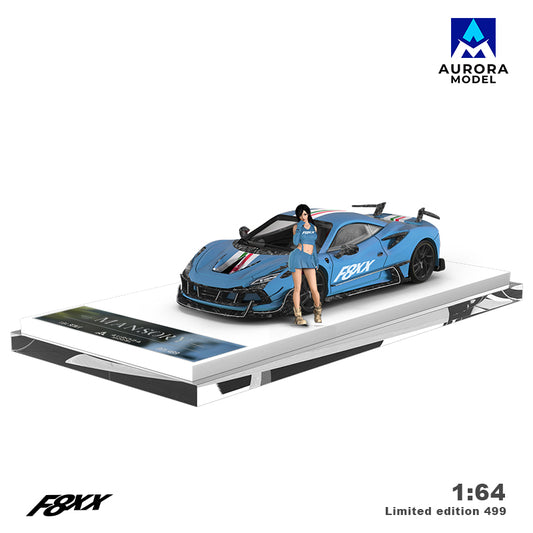 Ferrari F8XX Blue Mansory - Aurora Model (POR PEDIDO)