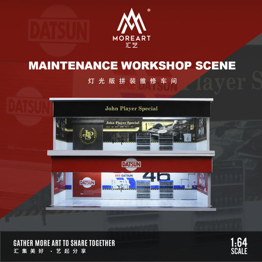 Parqueo Tallere Datsun y Lotus Diorama - MoreART (BAJO PEDIDO)