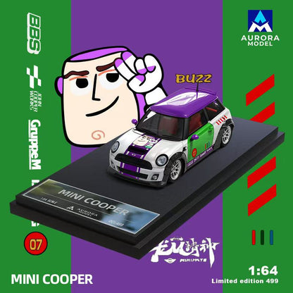 Mini Cooper Buzz Lightyear - Aurora Model (POR PEDIDO)