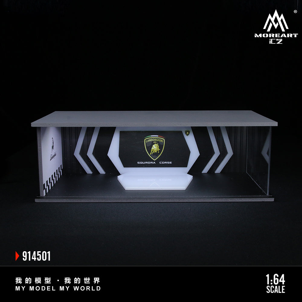 Concesionara Lamborghini Diorama - MoreART (BAJO PEDIDO)