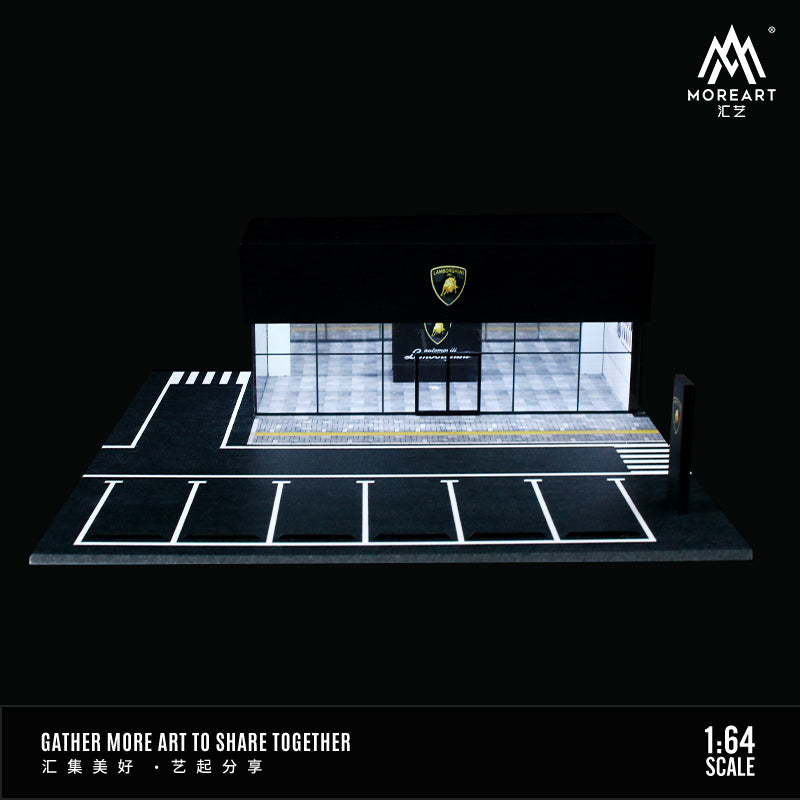 Concesionario Lamborghini Diorama - MoreART (BAJO PEDIDO)