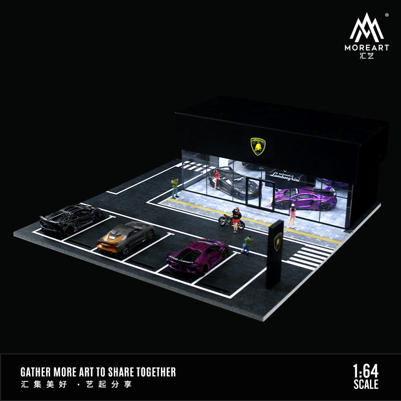 Concesionario Lamborghini Diorama - MoreART (BAJO PEDIDO)
