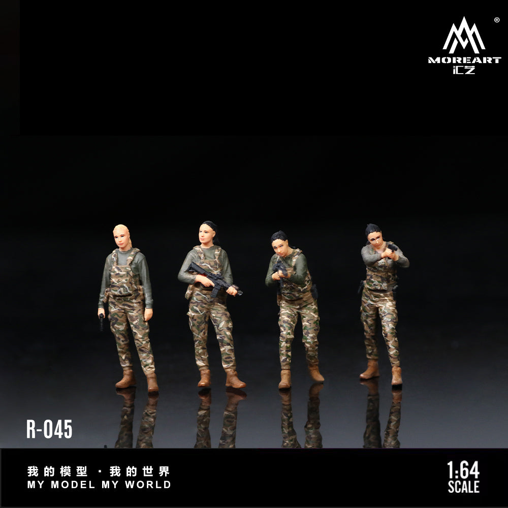 Set de 3 Figuras Especial forces Womens - MoreART (BAJO PEDIDO)