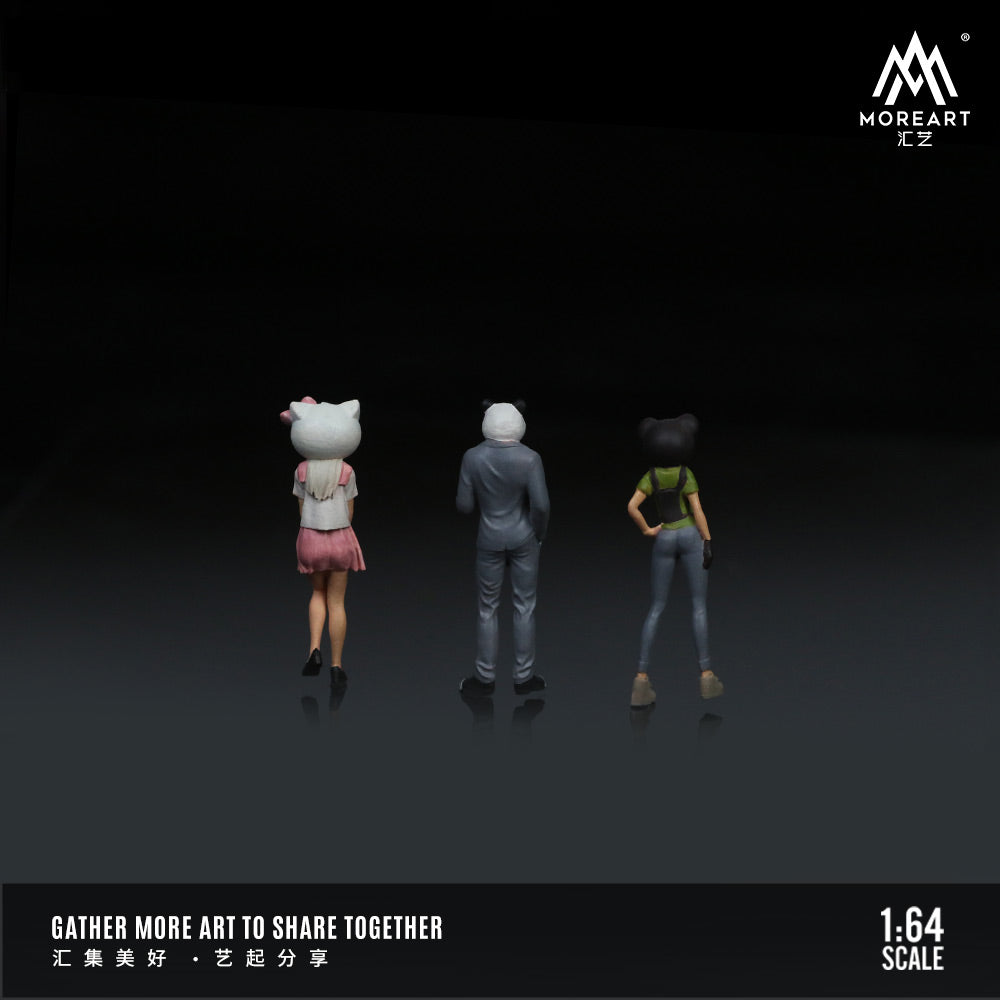 Set de 3 Figuras Hellow Kitty & Animals  - MoreART (BAJO PEDIDO)