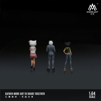 Set de 3 Figuras Hellow Kitty & Animals  - MoreART (BAJO PEDIDO)