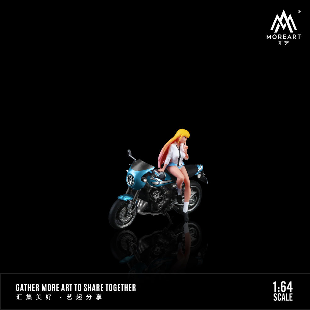 Moto Kawasaki z900RS Blue Figura - MoreART (BAJO PEDIDO)