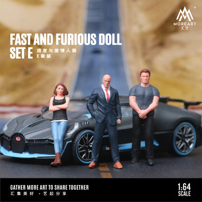 Set de 3 figuras Rápido y Furioso - MoreART (BAJO PEDIDO)