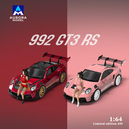 Porsche 992 GT3 RS Pink- Aurora Model (POR PEDIDO)