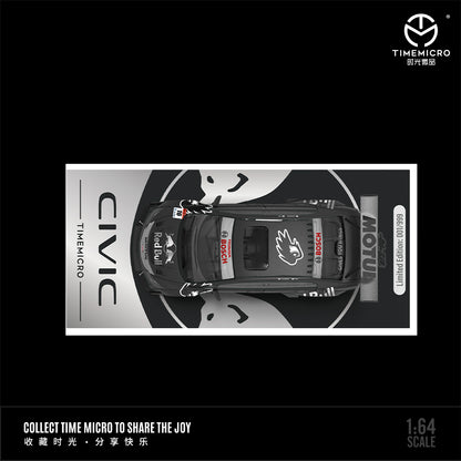 Honda Civic FD2 Redbull Black - Time Micro (POR PEDIDO)