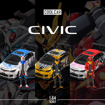 Honda Civic FD2 Mecha Red - Cool Car (POR PEDIDO)