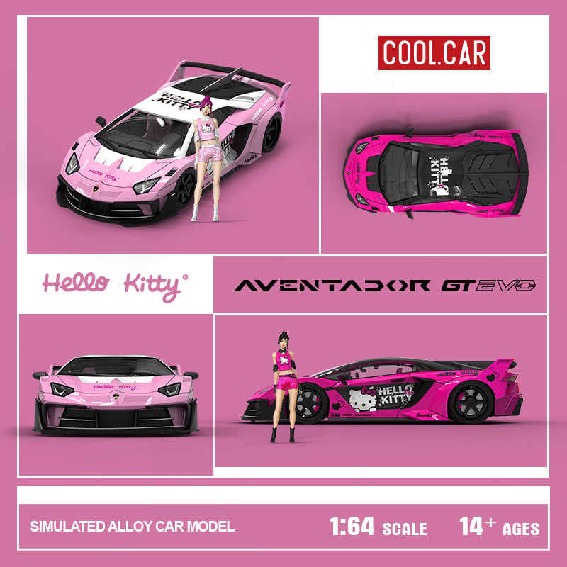 Lamborghini GT EVO Hellow Kitty Violet - Cool Car (POR PEDIDO)