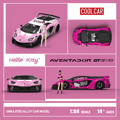 Lamborghini GT EVO Hellow Kitty Violet - Cool Car (POR PEDIDO)