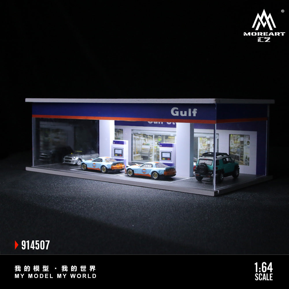 Gasolinera Gulf Diorama - MoreART (BAJO PEDIDO)