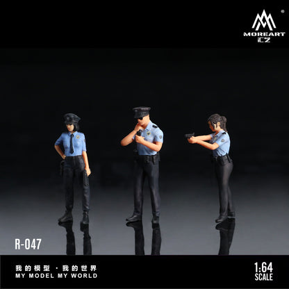 Set de 3 Figuras Policias  - MoreART (BAJO PEDIDO)