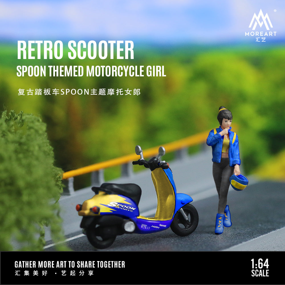 Moto Retro Scooter Figura - MoreART (BAJO PEDIDO)