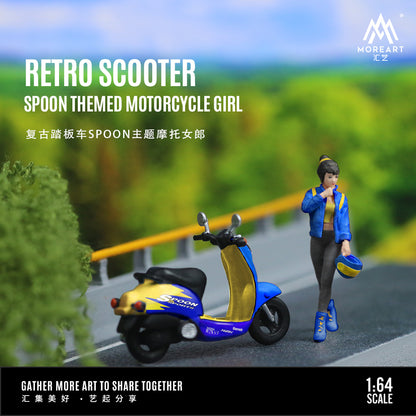 Moto Retro Scooter Figura - MoreART (BAJO PEDIDO)