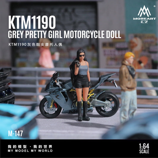 Moto KTM190 Grey Figura  MoreART (BAJO PEDIDO)