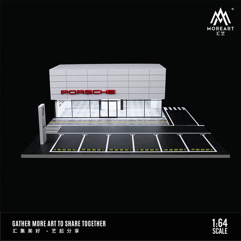 Concesionario Porsche Diorama - MoreART (BAJO PEDIDO)