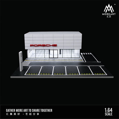 Concesionario Porsche Diorama - MoreART (BAJO PEDIDO)